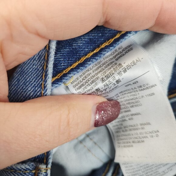 Levi's Jeans Men's 38x30 Blue 550 Relaxed Fit Medium Wash Denim Pants - Picture 7 of 9